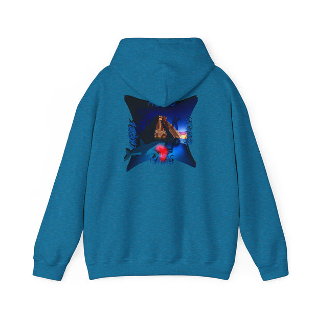 mayas chichén itzá shark - HOODIE SEA