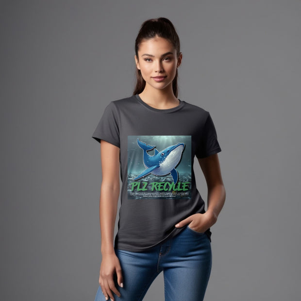 save the whales cartoon - T SHIRT