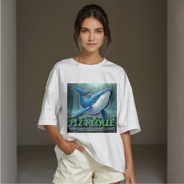 save the whales cartoon - T SHIRT