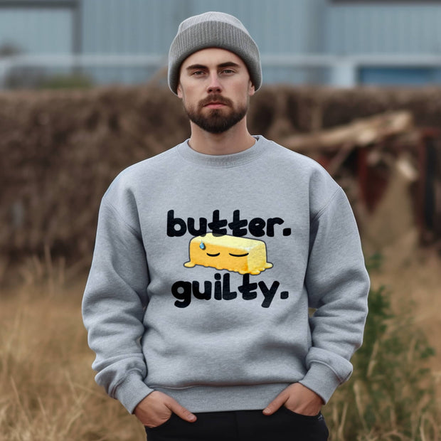 butter guilty cartoon - SWEATSHIRT