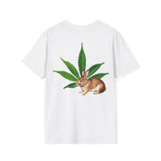 bunny loves weed - T SHIRT WHITE BLACK GRAY SAND