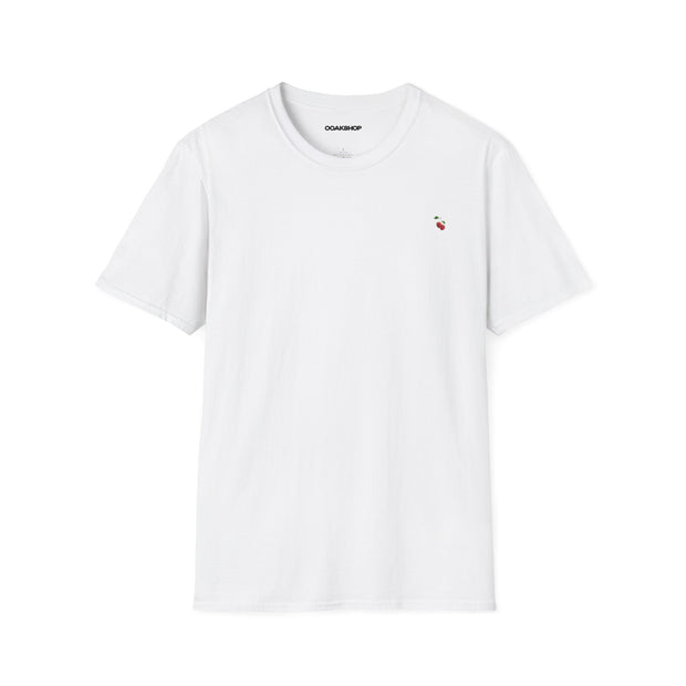 cherry pin t shirt - SAND WHITE GRAY