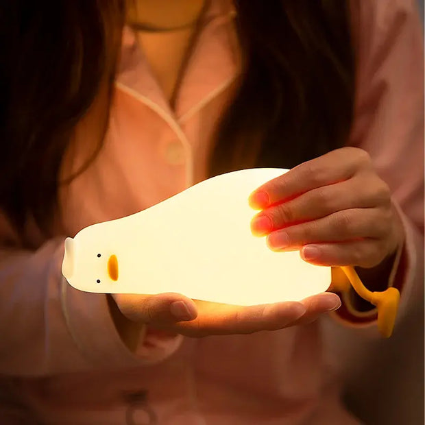 sleeping duck night light - LAMP - one of a kind - ooakshop.com