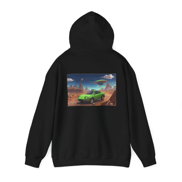 metaverse hoodie - BLACK SAND