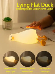 sleeping duck night light - LAMP - one of a kind - ooakshop.com