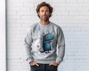 blue monster cartoon - SWEATSHIRT