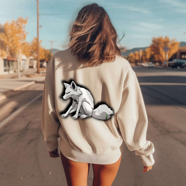 white fox sweat shirt s